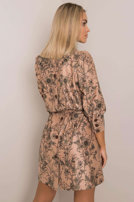 Smėlio ir žalios spalvos suknelė Alissia Smėlio ir žalios spalvos suknelė Alissia