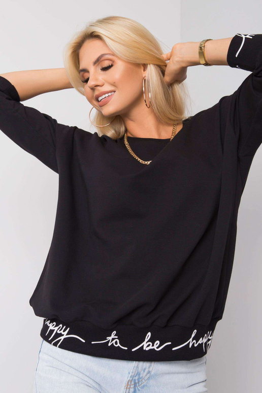 Charliza juodas megztinis