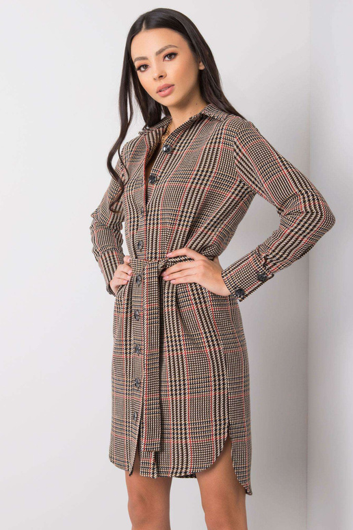 Ruda ir raudona Martita suknelė