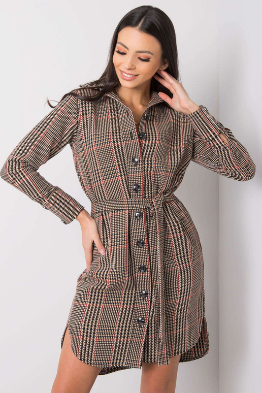 Ruda ir raudona Martita suknelė