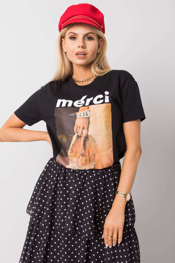 Juodi Kylie marškinėliai
