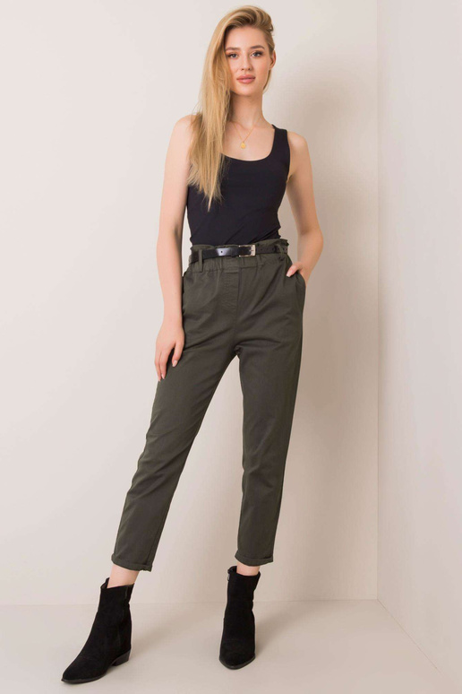 Cassie chaki spalvos kelnės