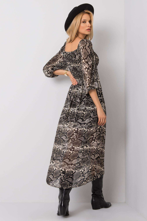 Suknelė-TW-SK-BI-8029.41-juoda-smėlinė Suknelė-TW-SK-BI-8029.41-juoda-smėlinė