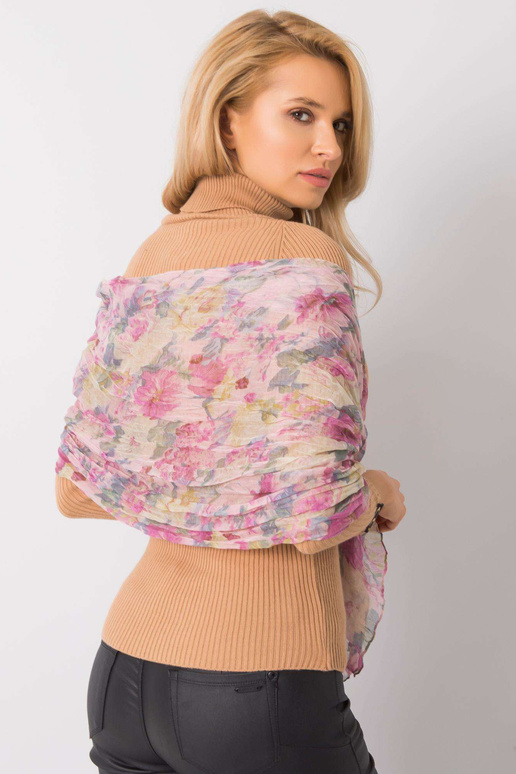 Gėlių rašto pudra rožinė pledas