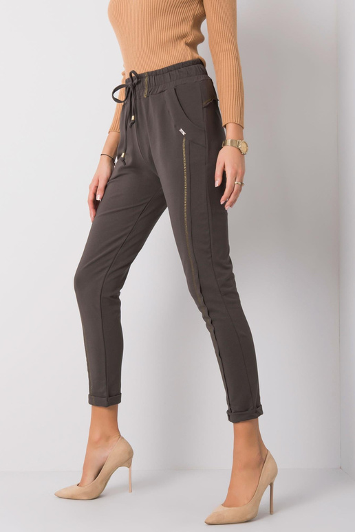 Riviera tamsios chaki spalvos kelnės