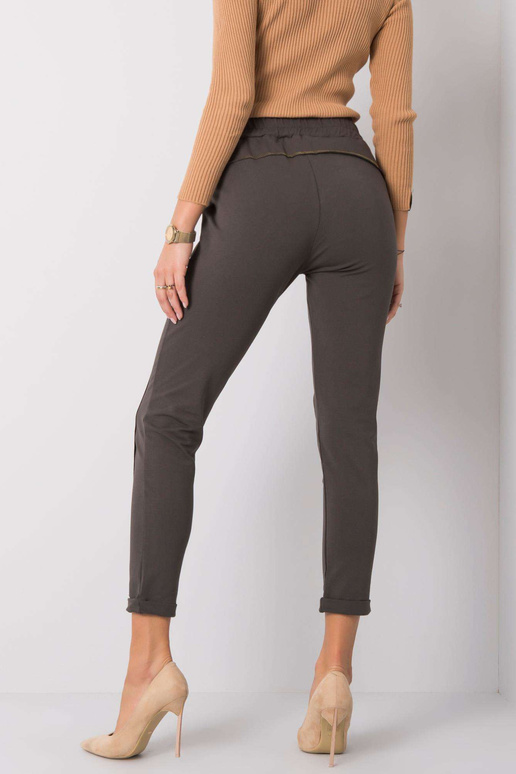 Riviera tamsios chaki spalvos kelnės