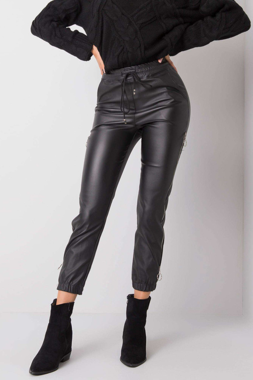 Jackies juodos vaškuotos kelnės