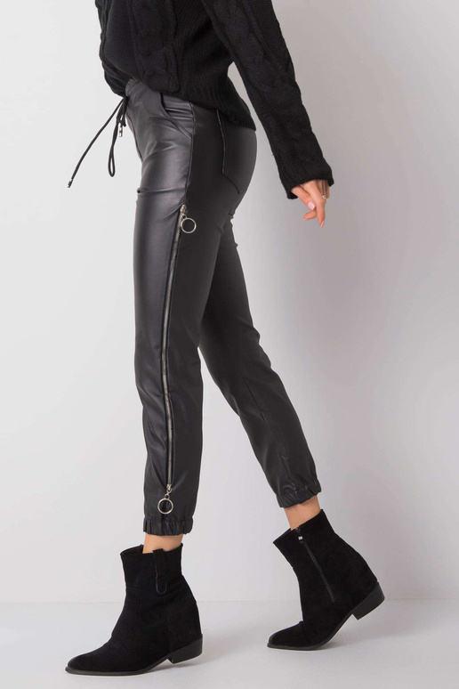 Jackies juodos vaškuotos kelnės