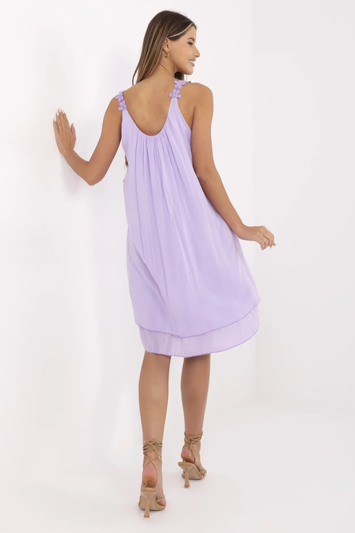 Šviesiai violetinė viskozės suknelė...