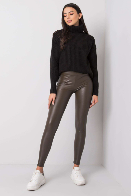 Tamsios chaki spalvos Briana Leggings... Tamsios chaki spalvos Briana Leggings...