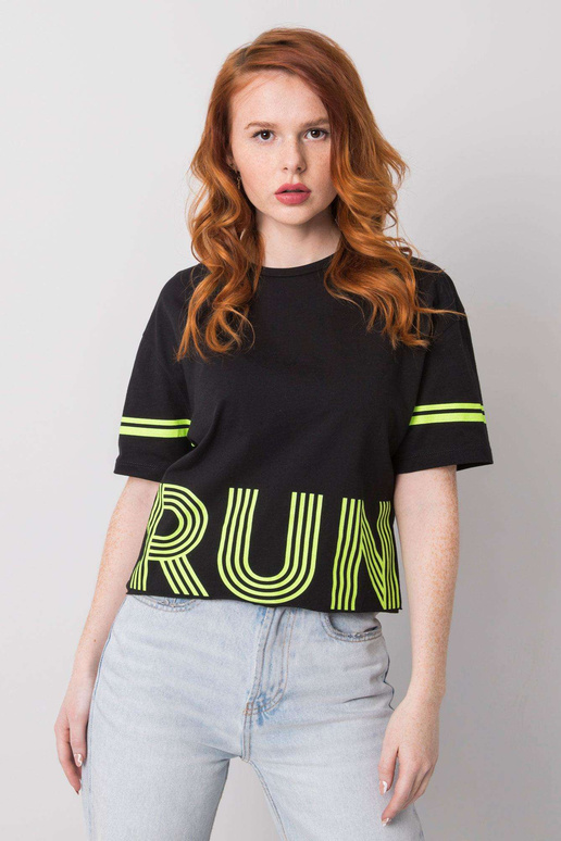 Juodi Marlene medvilniniai marškinėliai Juodi Marlene medvilniniai marškinėliai