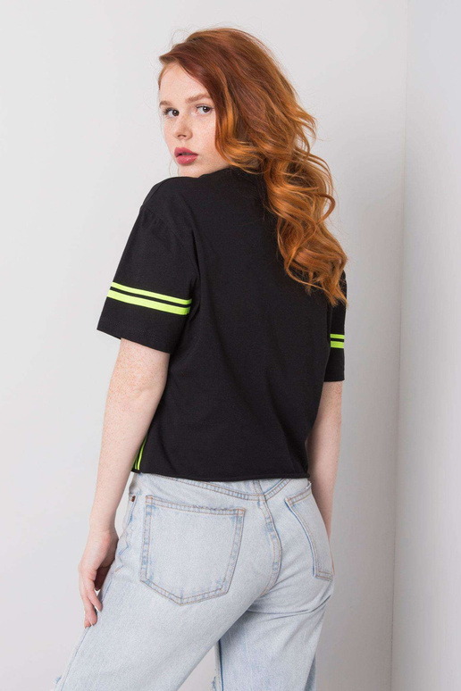 Juodi Marlene medvilniniai marškinėliai Juodi Marlene medvilniniai marškinėliai