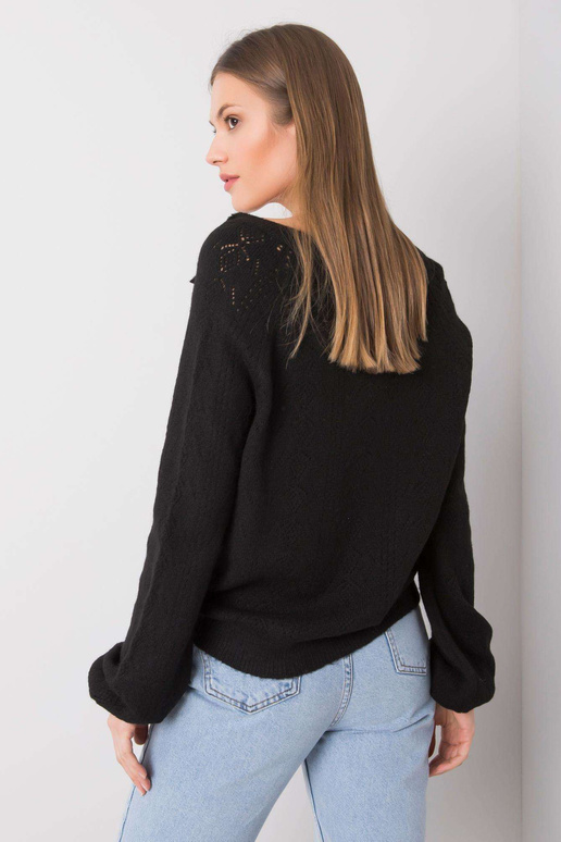 Juodas megztinis Serenity RUE PARIS