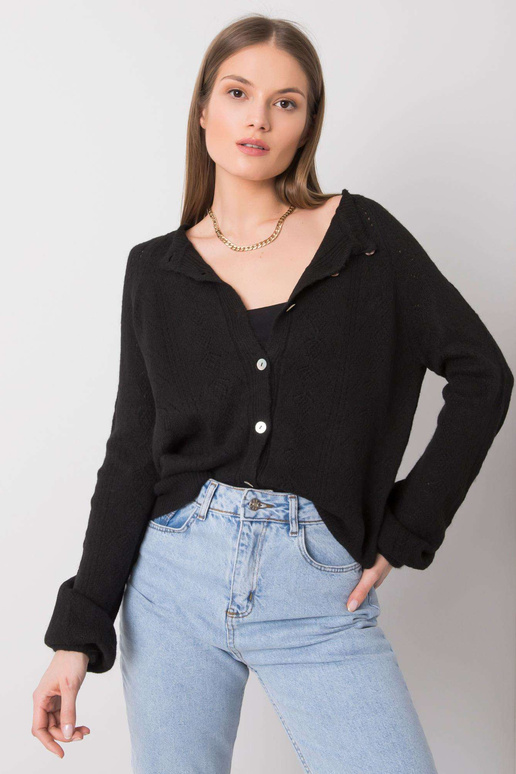 Juodas megztinis Serenity RUE PARIS