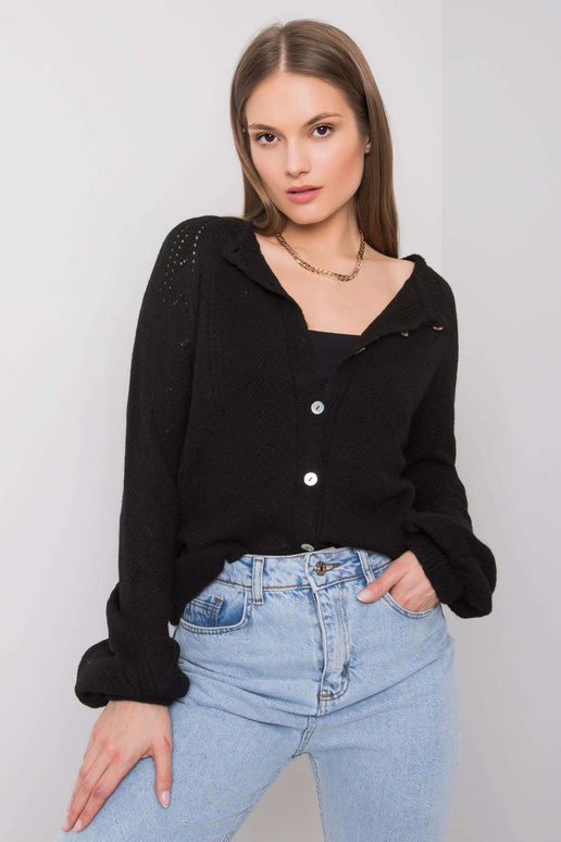 Juodas megztinis Serenity RUE PARIS