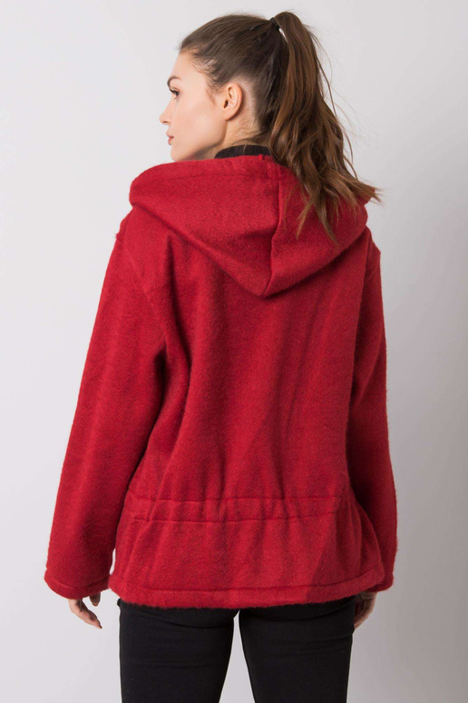 Audrey bordo spalvos paltas