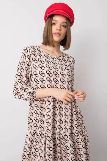 Ecru suknelė su raukiniais... 2