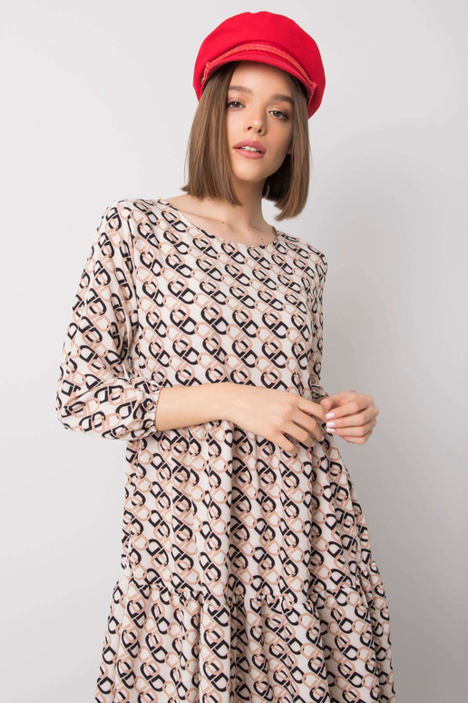 Ecru suknelė su raukiniais Libby RUE...