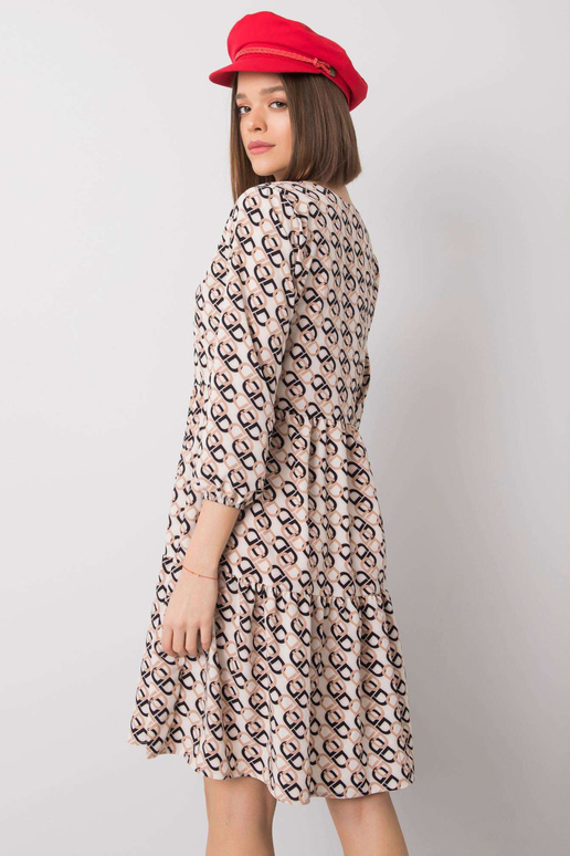 Ecru suknelė su raukiniais Libby RUE...