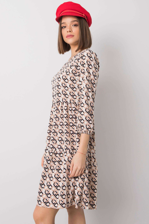 Ecru suknelė su raukiniais Libby RUE...