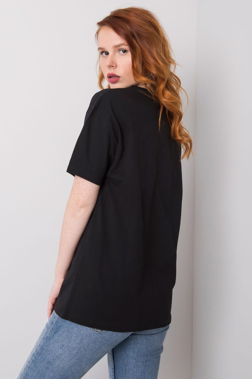 Juodi moteriški marškinėliai su...