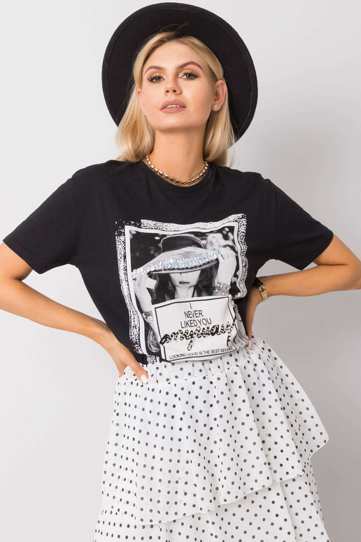 Juodi Alessia marškinėliai