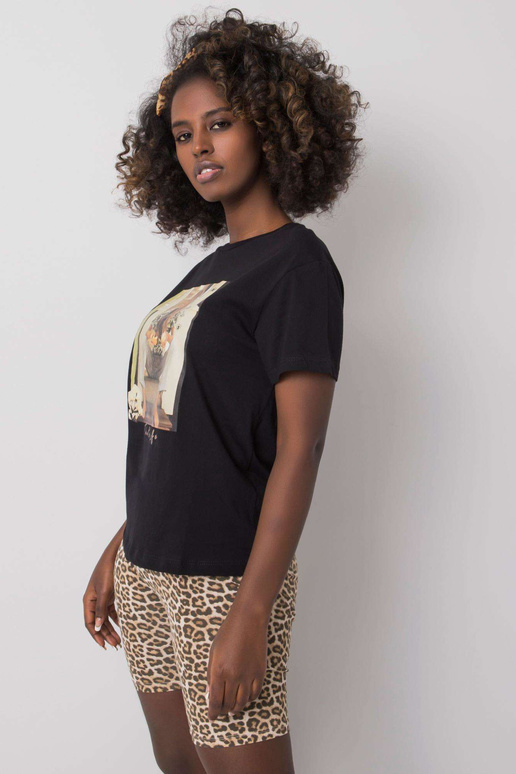 Antonia moteriški juodi marškinėliai Antonia moteriški juodi marškinėliai