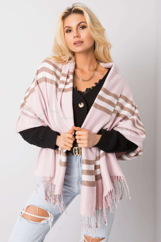 Šviesiai rausvos spalvos languotas...