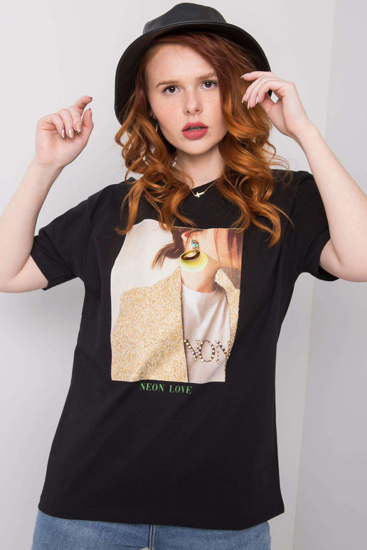 Juodi Zoya marškinėliai