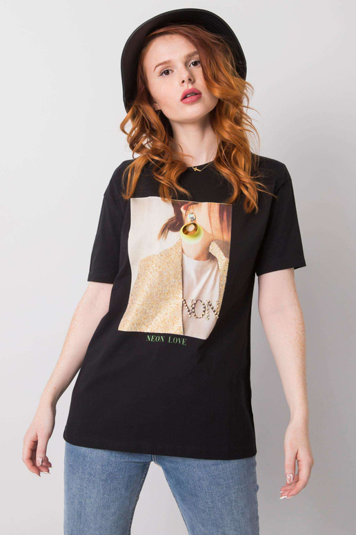 Juodi Zoya marškinėliai