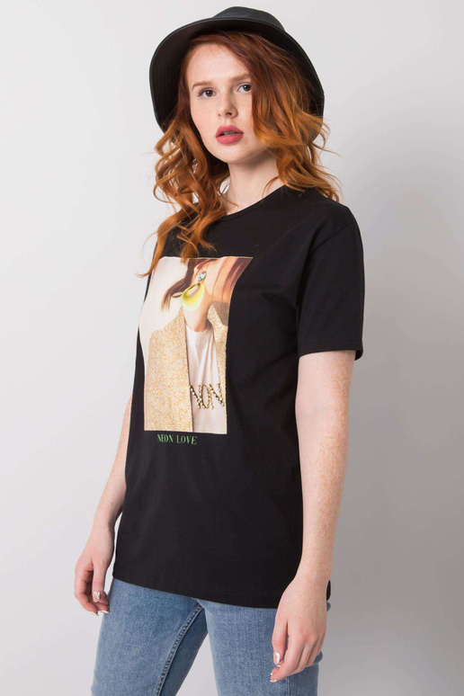 Juodi Zoya marškinėliai