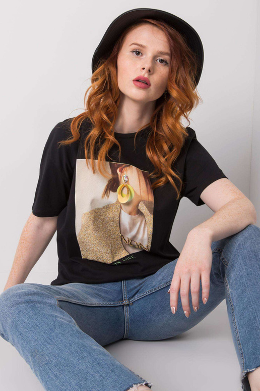 Juodi Zoya marškinėliai