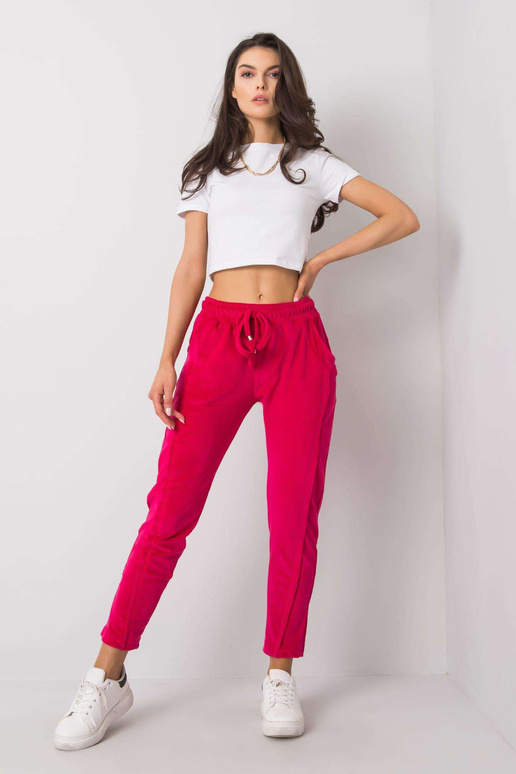 Fuksijos spalvos aksominės kelnės...