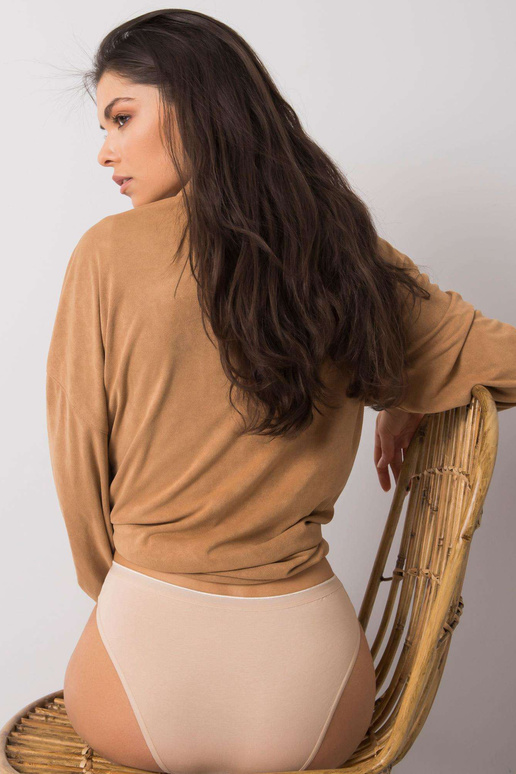 Smėlio spalvos moteriškos kelnaitės