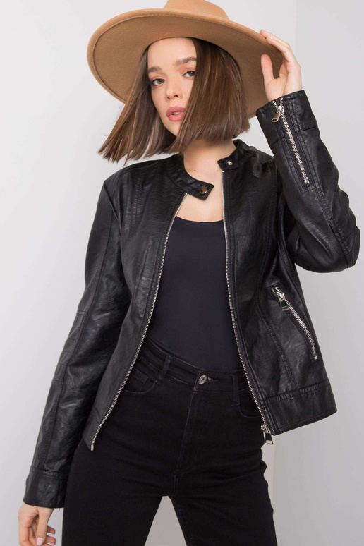 Eulalie Black Eco odinė striukė