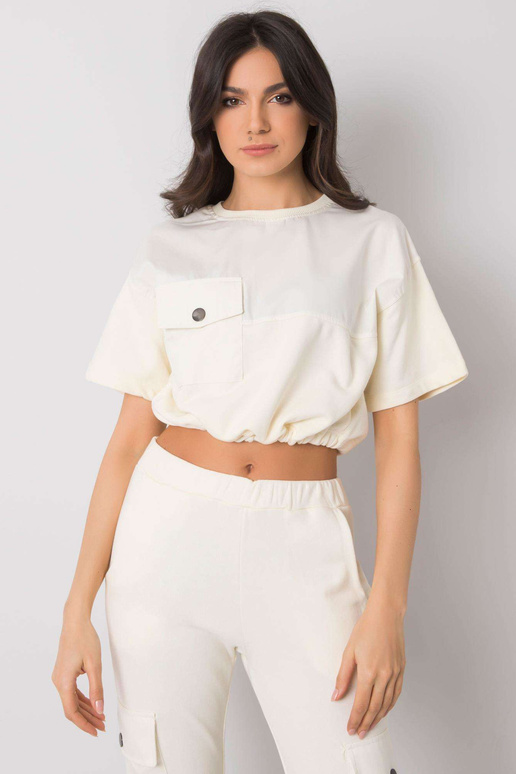 Ecru trumpas megztinis Arlene RUE PARIS