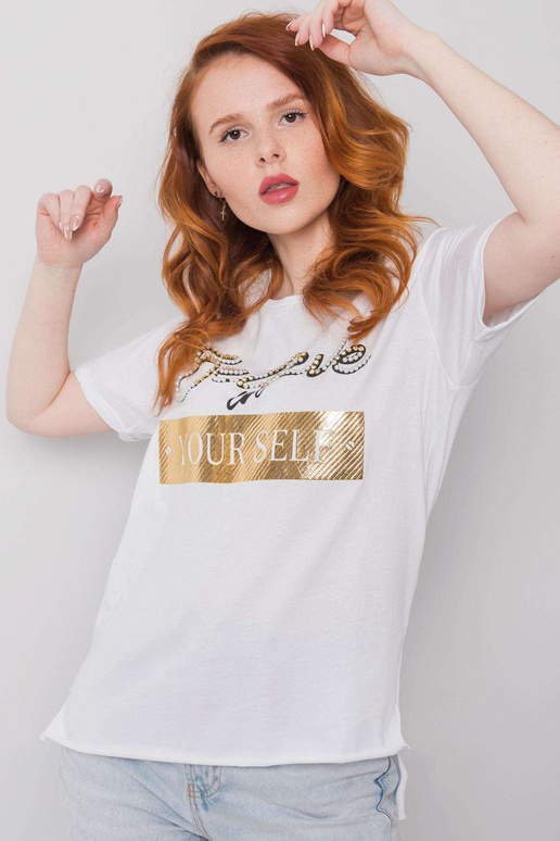 Balti marškinėliai moterims su Evelyn...