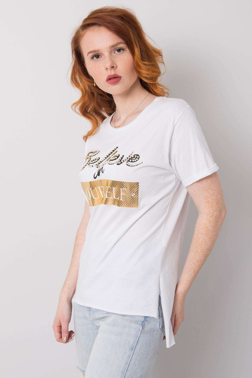 Balti marškinėliai moterims su Evelyn...