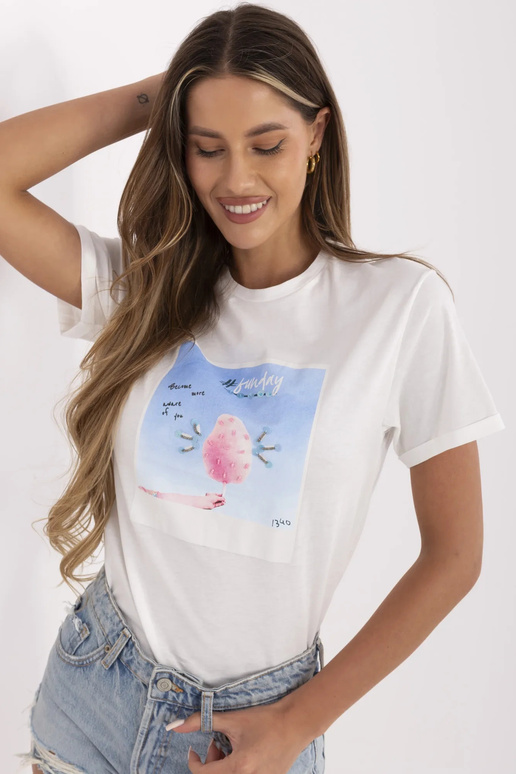 Balti Kadi medvilniniai marškinėliai