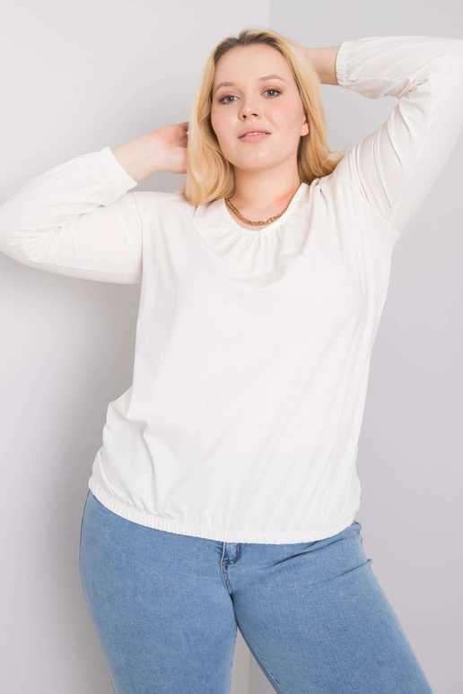 Ecru Cotton Plus Size ilgomis... Ecru Cotton Plus Size ilgomis...