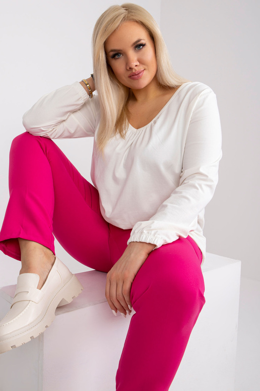 Ecru Cotton Plus Size ilgomis... Ecru Cotton Plus Size ilgomis...