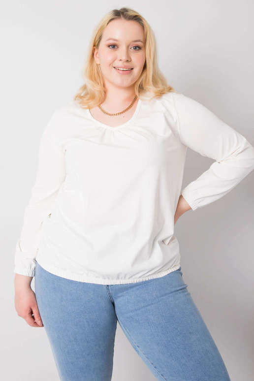 Ecru Cotton Plus Size ilgomis... Ecru Cotton Plus Size ilgomis...