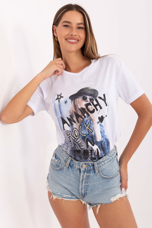 Balti Lorna marškinėliai Balti Lorna marškinėliai