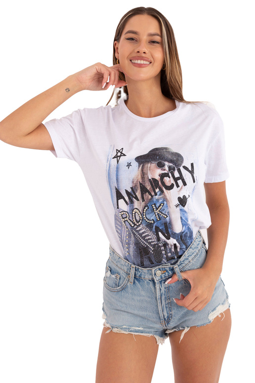 Balti Lorna marškinėliai Balti Lorna marškinėliai