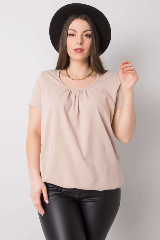 Celeste Cotton Plus Size Beige palaidinė Celeste Cotton Plus Size Beige palaidinė