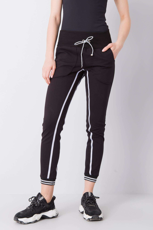 Allie RUE PARIS juodos sportinės kelnės