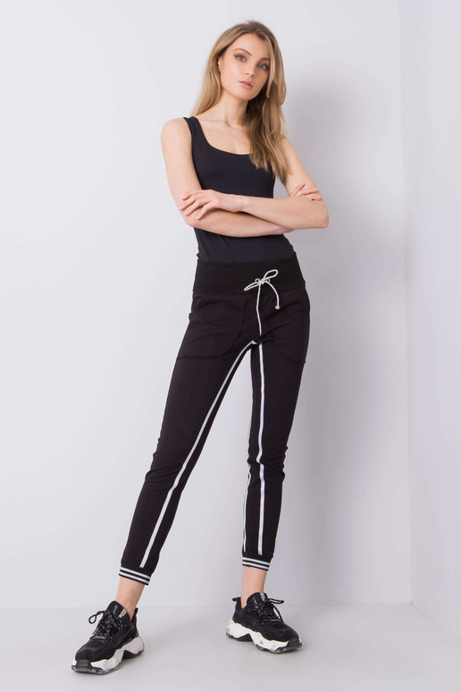 Allie RUE PARIS juodos sportinės kelnės
