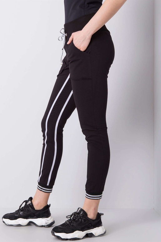 Allie RUE PARIS juodos sportinės kelnės