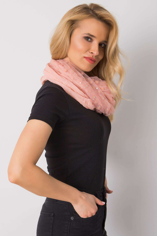 Purvinas rožinis žirnių šalikas