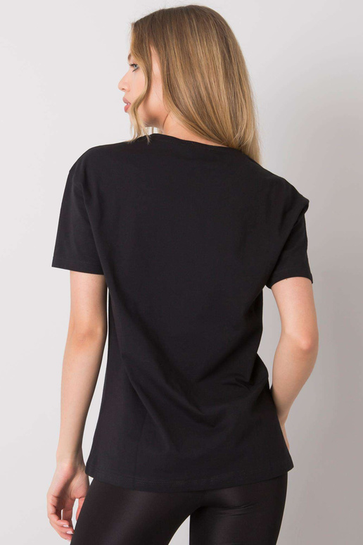 Juodi Kemmy marškinėliai su raštu